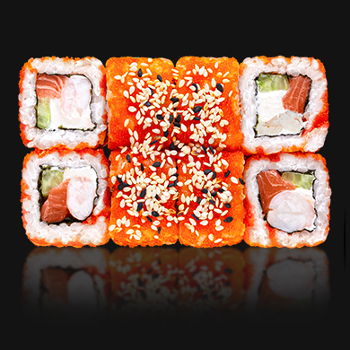 ФІЛАДЕЛЬФІЯ З КРЕВЕТКОЮ ТА ЛОСОСЕМ